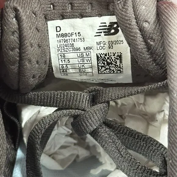 New Balance Men's Fresh Foam X 880v15 Running Shoes Grey Size 10 - Picture 8 of 11